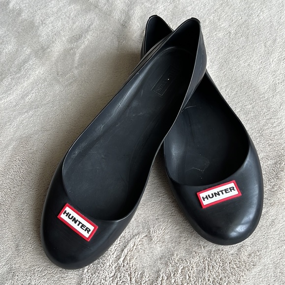 Hunter Shoes - HUNTER Romilly Rubber Rain Ballet Flats